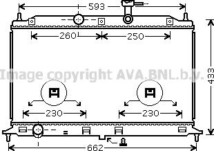 Prasco KAA2077 - Radiator, engine cooling autospares.lv