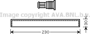 Prasco KAD083 - Dryer, air conditioning autospares.lv