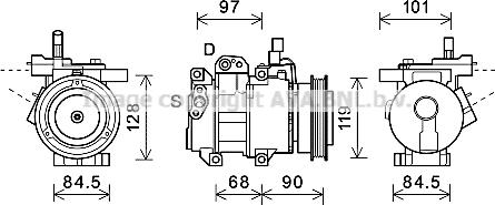 Prasco KAK261 - Compressor, air conditioning autospares.lv