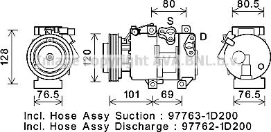 Prasco KAK275 - Compressor, air conditioning autospares.lv