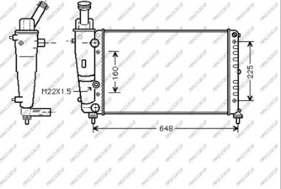 Prasco LA001R009 - Radiator, engine cooling autospares.lv