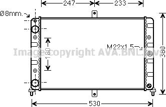 Prasco LA2008 - Radiator, engine cooling autospares.lv