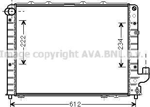 Prasco LCA2059 - Radiator, engine cooling autospares.lv