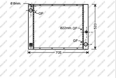 Prasco LR790R002 - Radiator, engine cooling autospares.lv