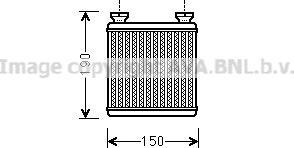 Prasco MC6014 - Heat Exchanger, interior heating autospares.lv