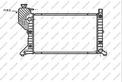 Prasco ME915R003 - Radiator, engine cooling autospares.lv