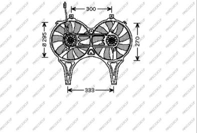 Prasco ME035F003 - Fan, radiator autospares.lv