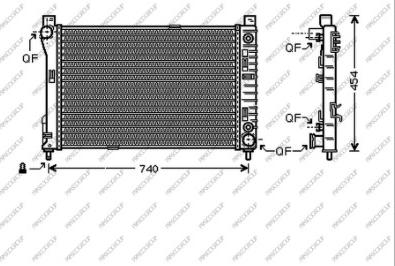 Prasco ME026R001 - Radiator, engine cooling autospares.lv