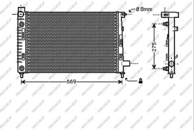 Prasco ME320R004 - Radiator, engine cooling autospares.lv