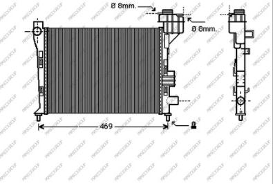 Prasco ME320R001 - Radiator, engine cooling autospares.lv