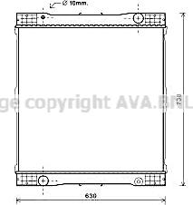 Prasco ME2261 - Radiator, engine cooling autospares.lv