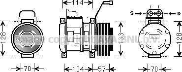 Prasco MEAK190 - Compressor, air conditioning autospares.lv