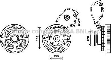 Prasco MEC260 - Clutch, radiator fan autospares.lv