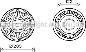 Prasco MEC267 - Clutch, radiator fan autospares.lv