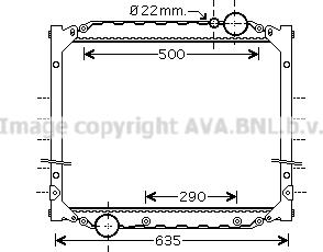 Prasco MN2046 - Radiator, engine cooling autospares.lv