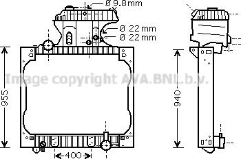 Prasco MN2043 - Radiator, engine cooling autospares.lv