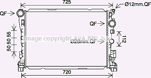 Prasco MS2691 - Radiator, engine cooling autospares.lv