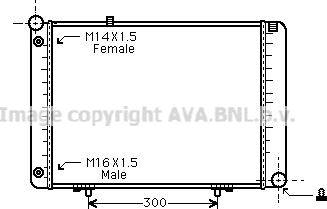 Prasco MS2074 - Radiator, engine cooling autospares.lv