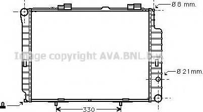 Prasco MS2191 - Radiator, engine cooling autospares.lv