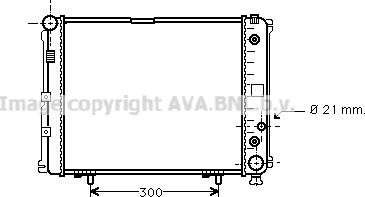 Prasco MS2162 - Radiator, engine cooling autospares.lv