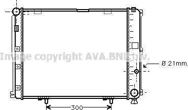 Prasco MS2126 - Radiator, engine cooling autospares.lv