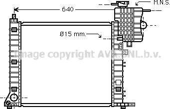 Prasco MS2336 - Radiator, engine cooling autospares.lv