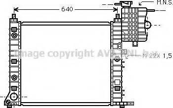 Prasco MS2216 - Radiator, engine cooling autospares.lv