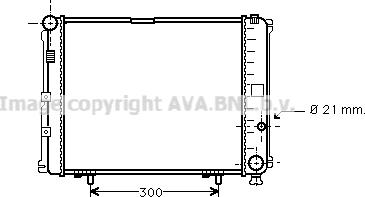 Prasco MS2210 - Radiator, engine cooling autospares.lv