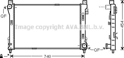 Prasco MS2288 - Radiator, engine cooling autospares.lv