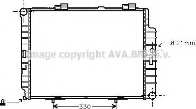 Prasco MS2287 - Radiator, engine cooling autospares.lv