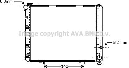 Prasco MS2236 - Radiator, engine cooling autospares.lv