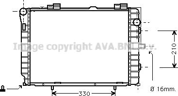 Prasco MS2229 - Radiator, engine cooling autospares.lv