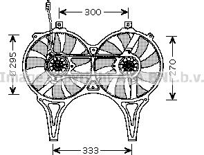 Prasco MS7514 - Fan, radiator autospares.lv