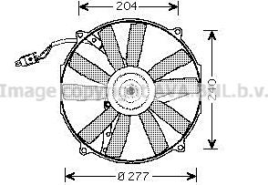 Prasco MS7513 - Fan, radiator autospares.lv