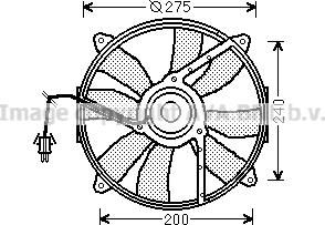 Prasco MS7520 - Fan, radiator autospares.lv