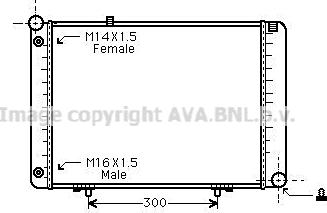 Prasco MSA2074 - Radiator, engine cooling autospares.lv