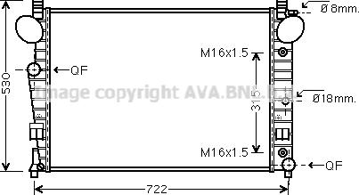 Prasco MSA2301 - Radiator, engine cooling autospares.lv