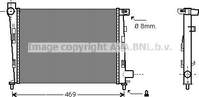 Prasco MSA2310 - Radiator, engine cooling autospares.lv