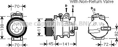 Prasco MSK569 - Compressor, air conditioning autospares.lv