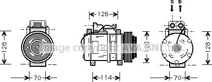 Prasco MSK274 - Compressor, air conditioning autospares.lv