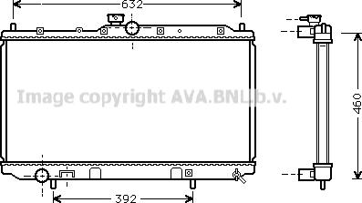 Prasco MT2142 - Radiator, engine cooling autospares.lv