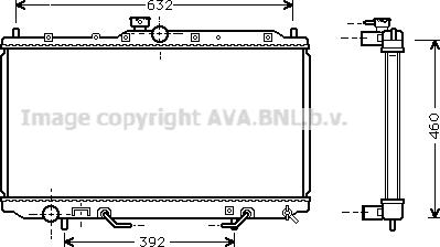 Prasco MT2153 - Radiator, engine cooling autospares.lv