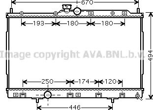 Prasco MT2184 - Radiator, engine cooling autospares.lv