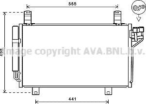 Prasco MZ5264D - Condenser, air conditioning autospares.lv