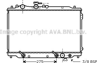 Prasco MZ2049 - Radiator, engine cooling autospares.lv