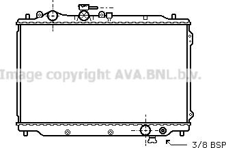 Prasco MZ2048 - Radiator, engine cooling autospares.lv