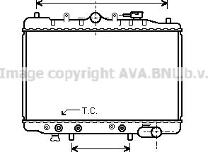 Prasco MZ2064 - Radiator, engine cooling autospares.lv