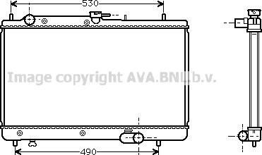 Prasco MZA2066 - Radiator, engine cooling autospares.lv