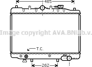 Prasco MZ2024 - Radiator, engine cooling autospares.lv