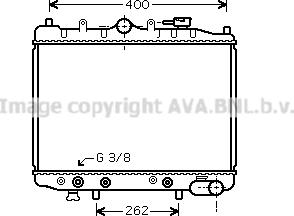 Prasco MZ2028 - Radiator, engine cooling autospares.lv